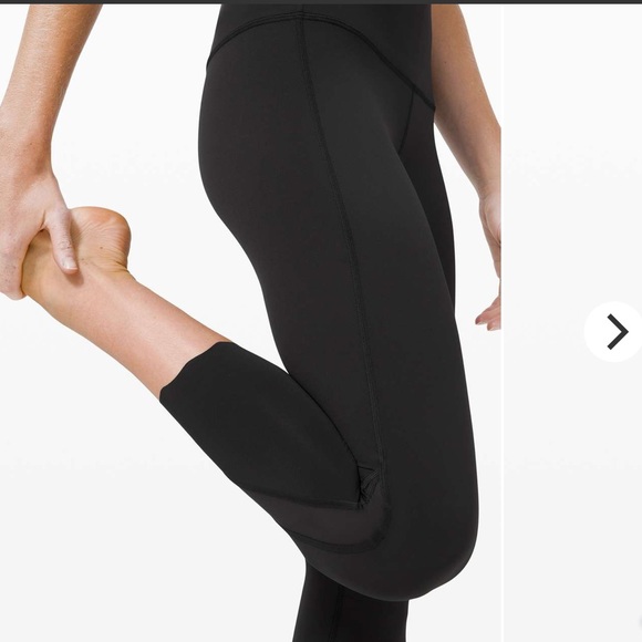 Lululemon Wunder Under High-Rise Crop 23" *Updated Scallop Full-On Luxtreme Blac - Picture 3 of 13